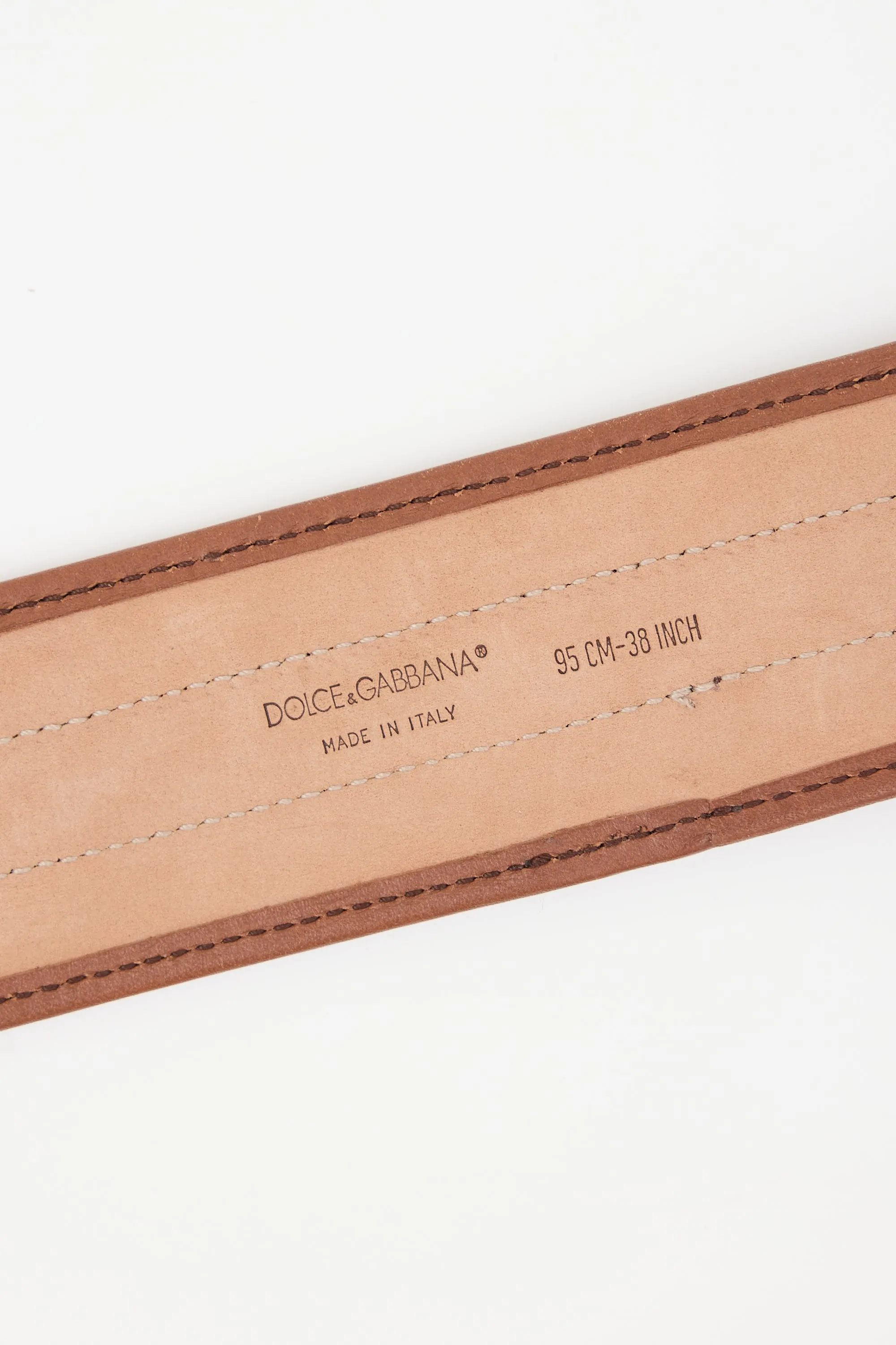 Leather & Canvas Printed Belt sold by VSP Consignment product image thumbnail 4