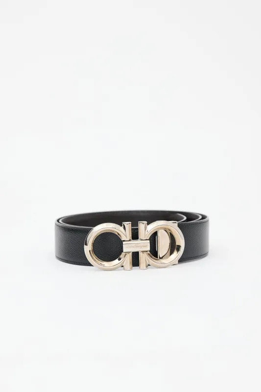 Grained Leather Gancini Belt made by Salvatore Ferragamo