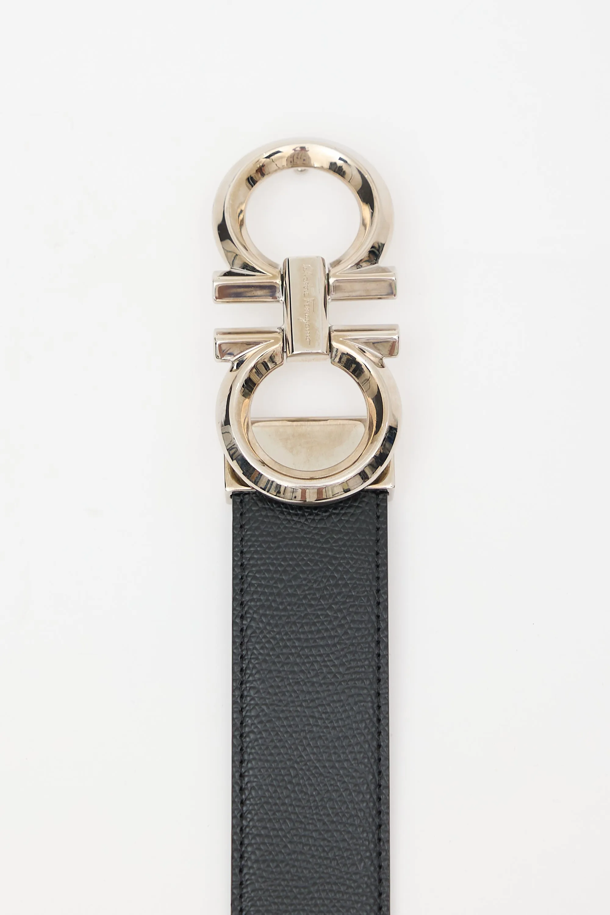 Grained Leather Gancini Belt sold by VSP Consignment product image thumbnail 2