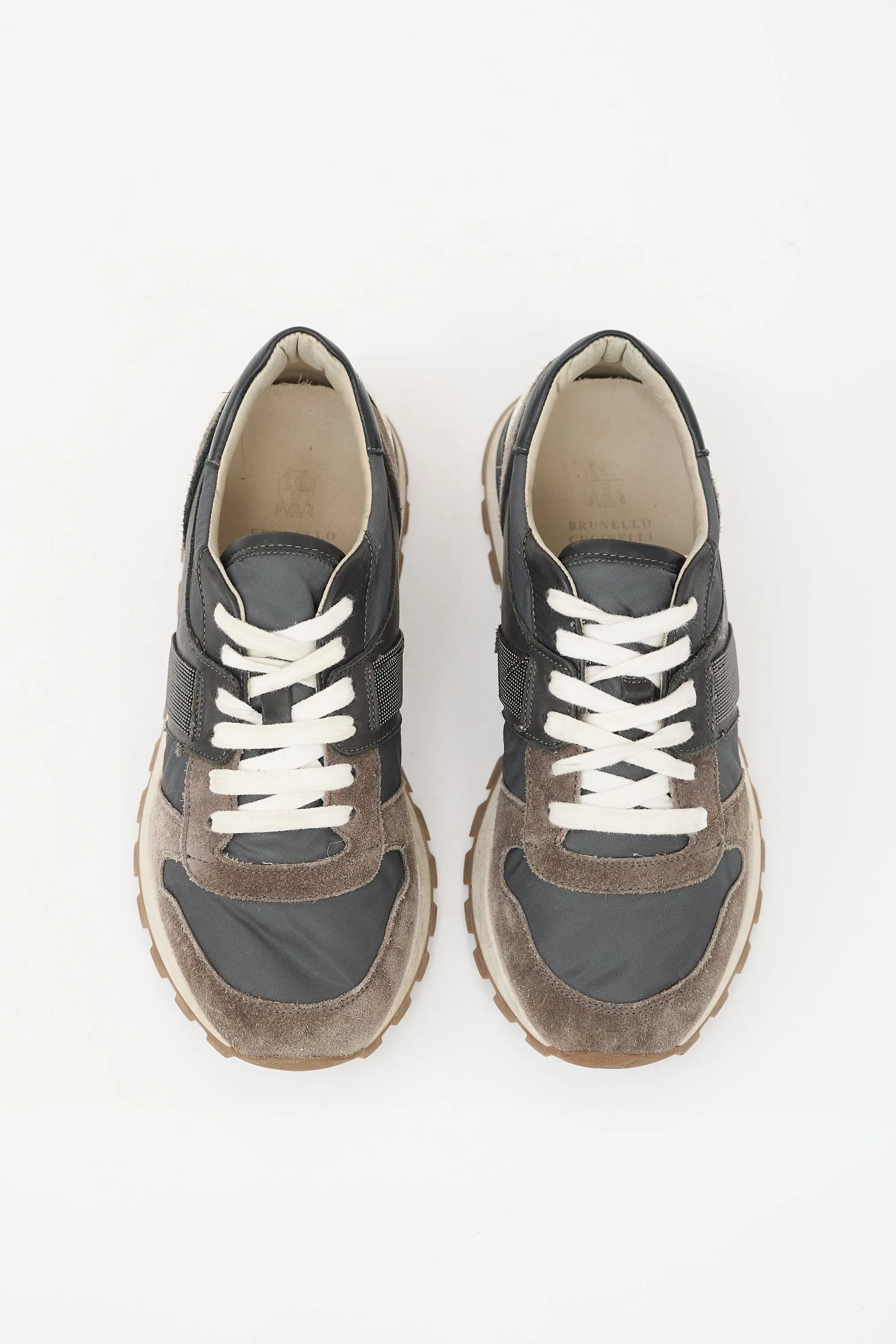 Suede & Mesh Panelled Sneaker sold by VSP Consignment product image thumbnail 2