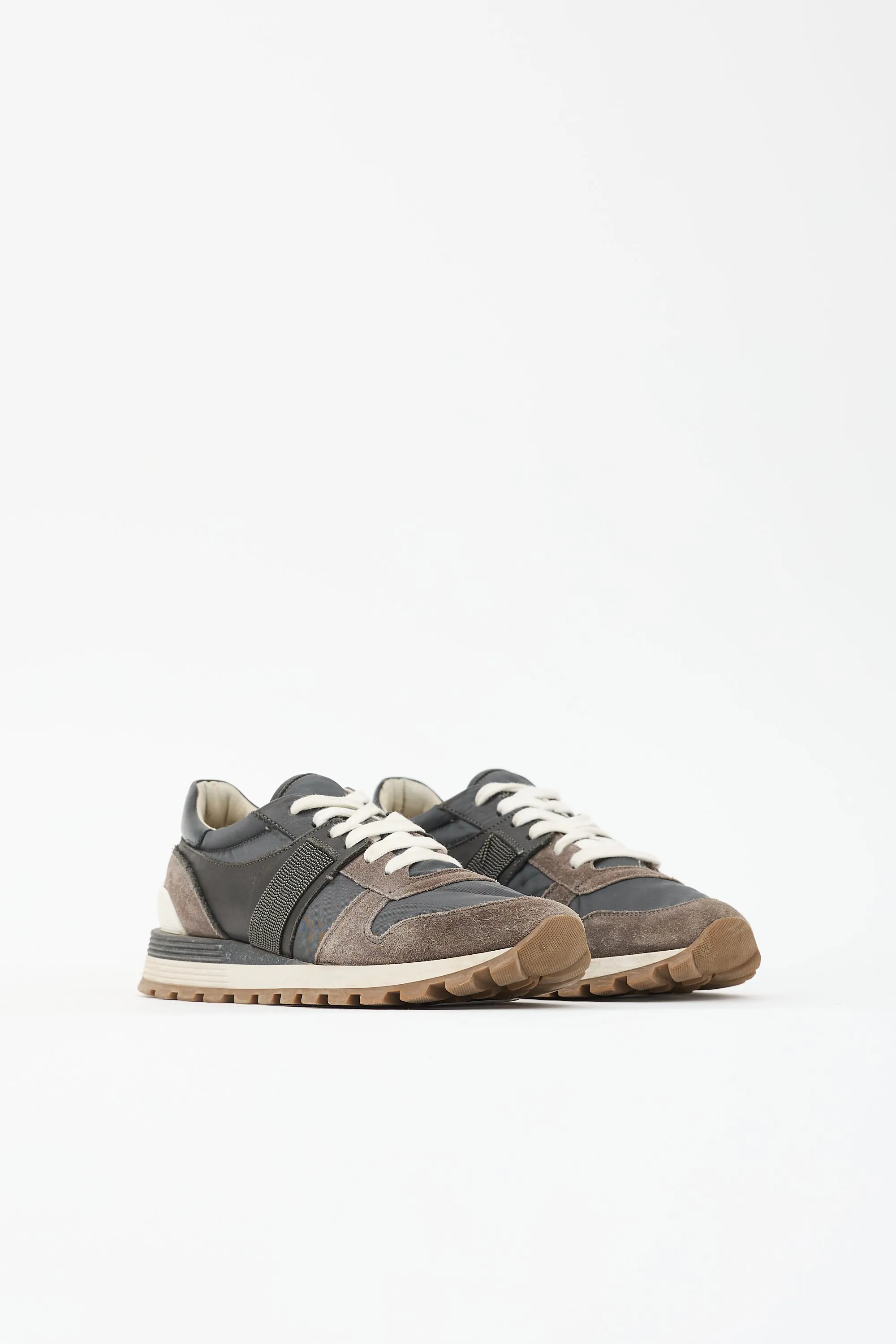 Suede & Mesh Panelled Sneaker sold by VSP Consignment product image thumbnail 3