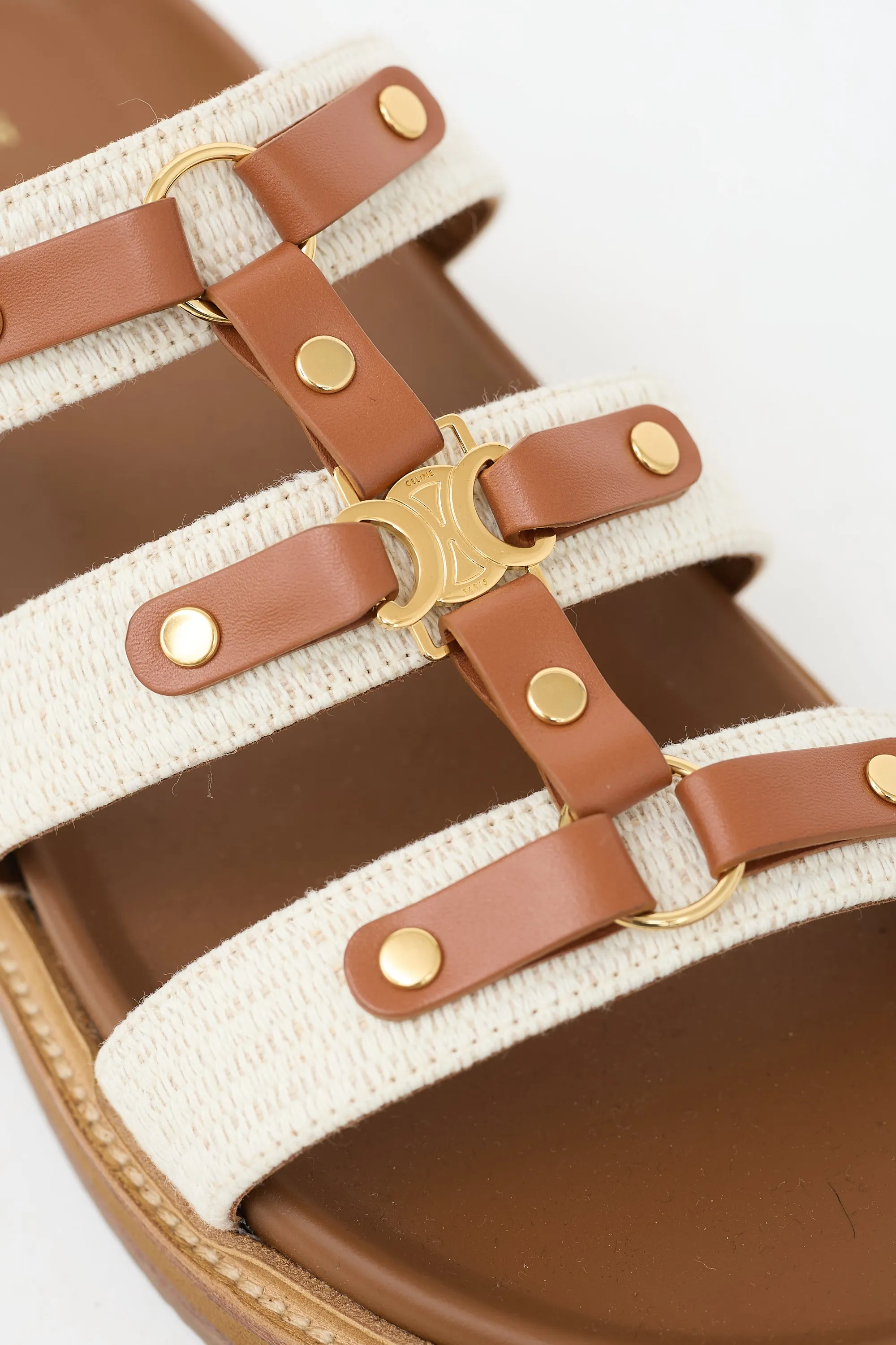 Leather Tippi Triomphe Slide sold by VSP Consignment product image thumbnail 5