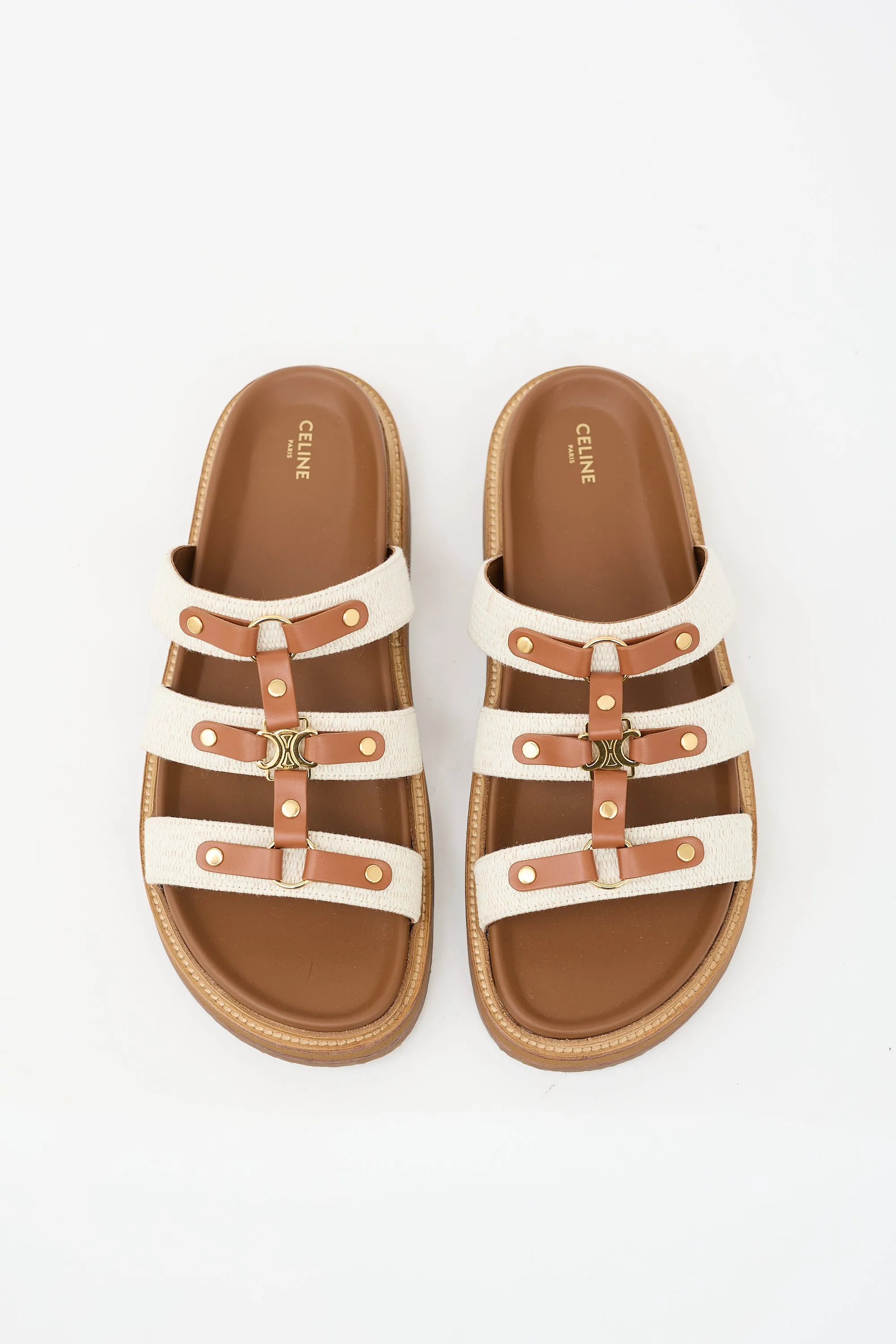 Leather Tippi Triomphe Slide sold by VSP Consignment product image thumbnail 2