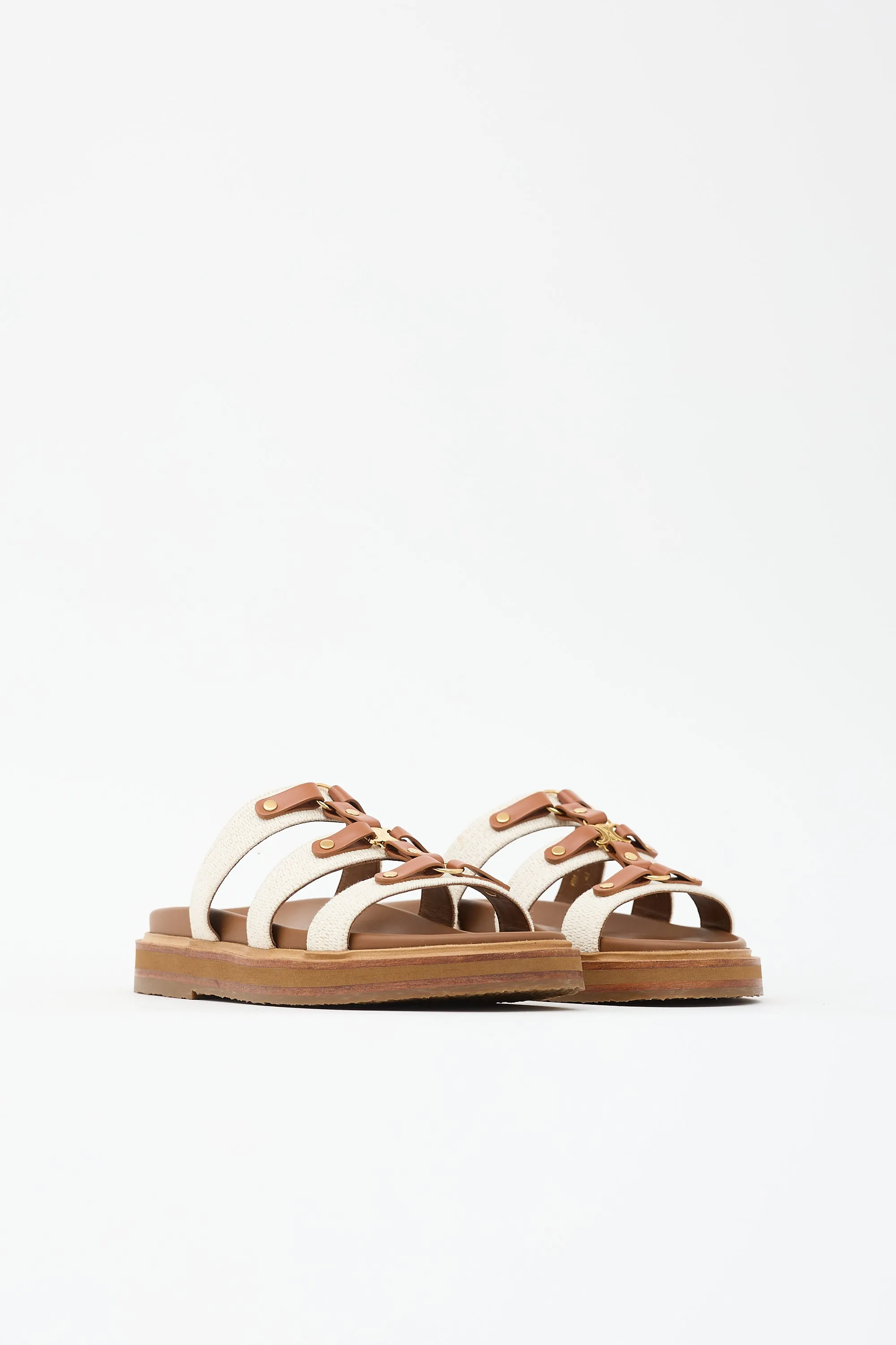 Leather Tippi Triomphe Slide sold by VSP Consignment product image thumbnail 3