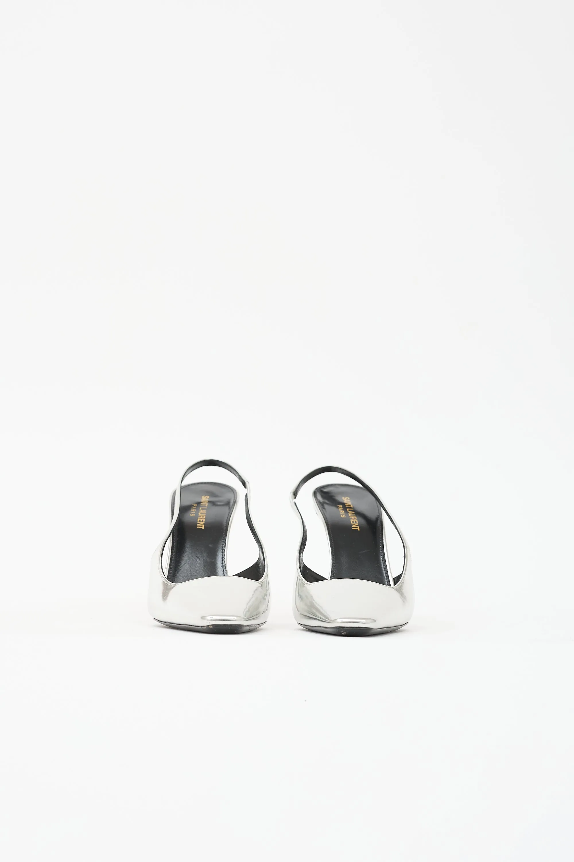 Metallic Leather Tom Dream Heel sold by VSP Consignment product image thumbnail 3