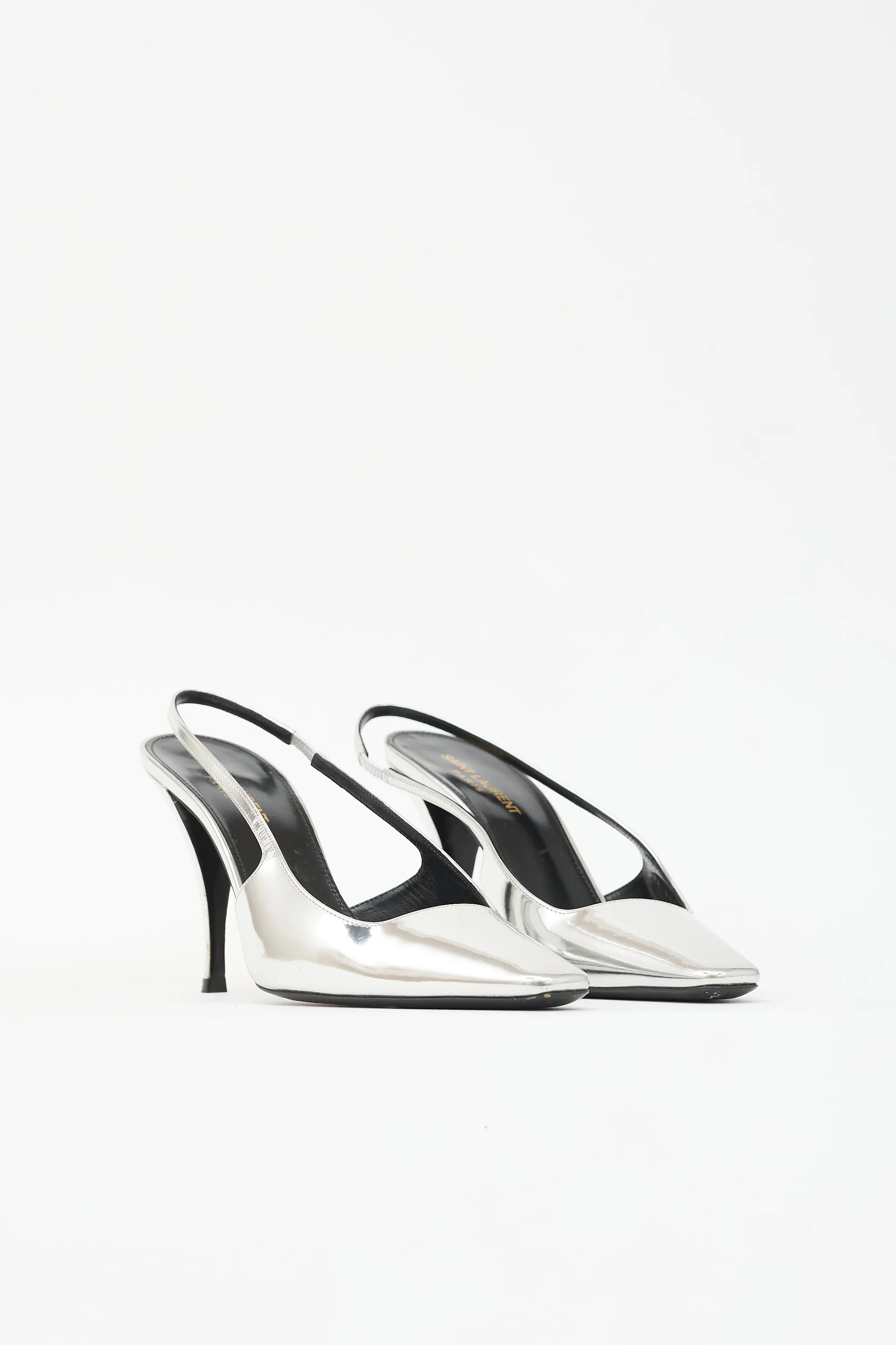 Metallic Leather Tom Dream Heel sold by VSP Consignment product image thumbnail 2