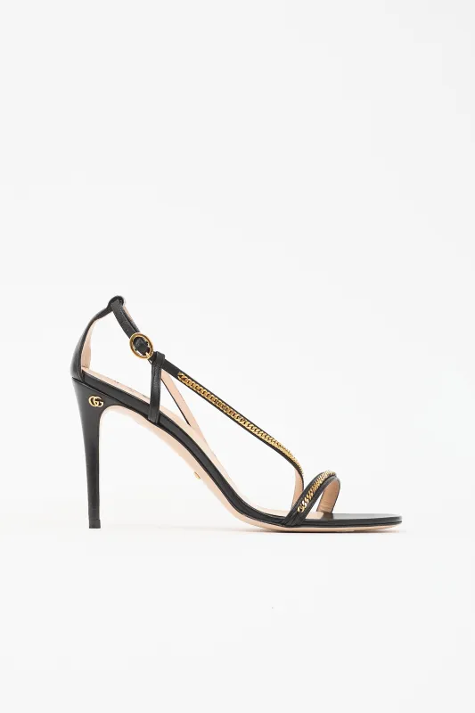 Leather Sylvie Chain Sandal made by Gucci