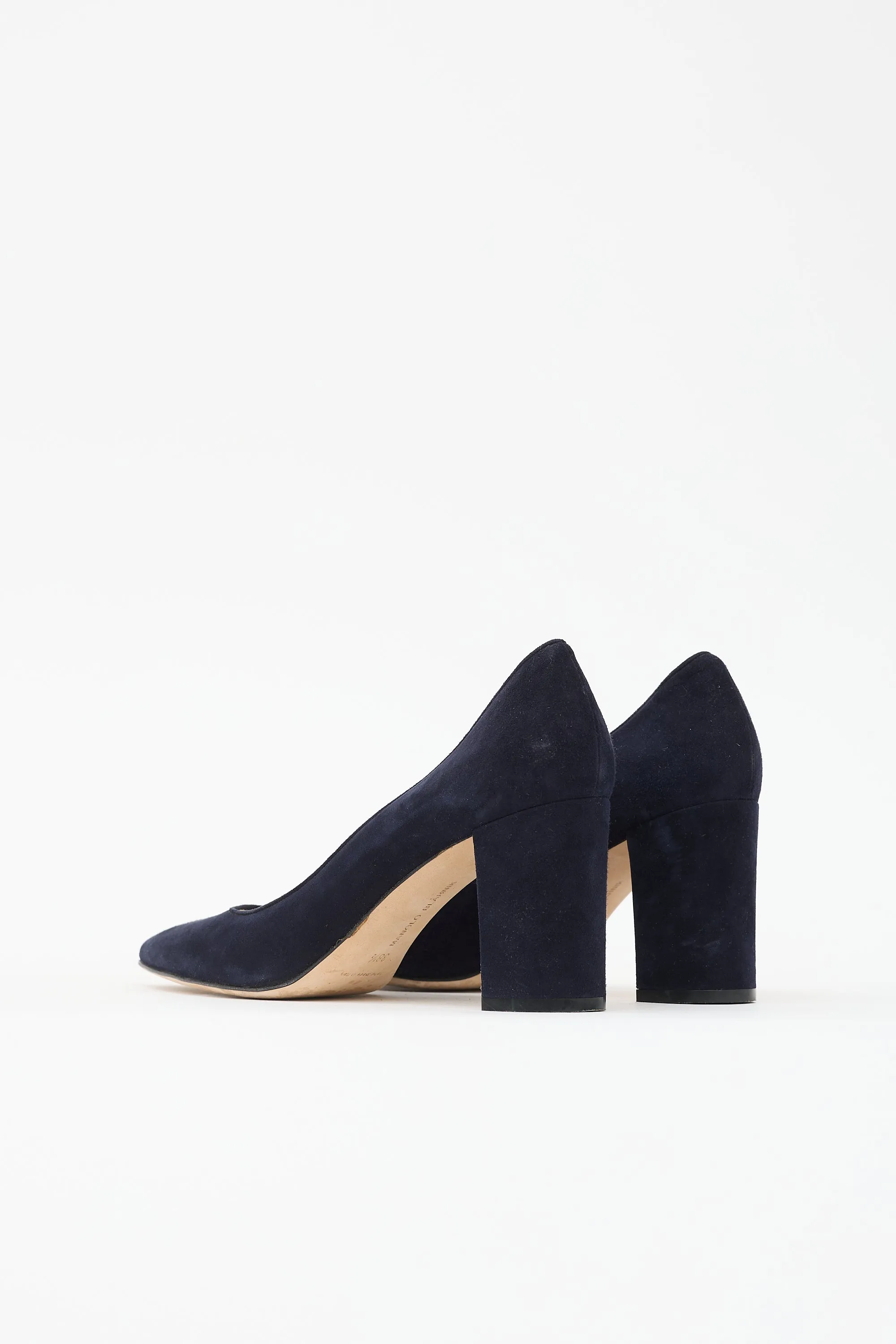 Suede Block Heel Pump sold by VSP Consignment product image thumbnail 4