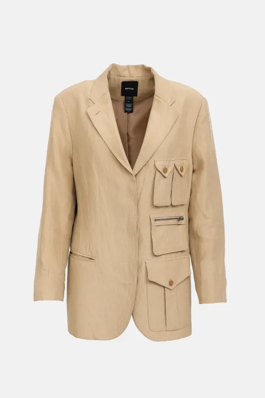 Linen Surplus Blazer made by Smythe