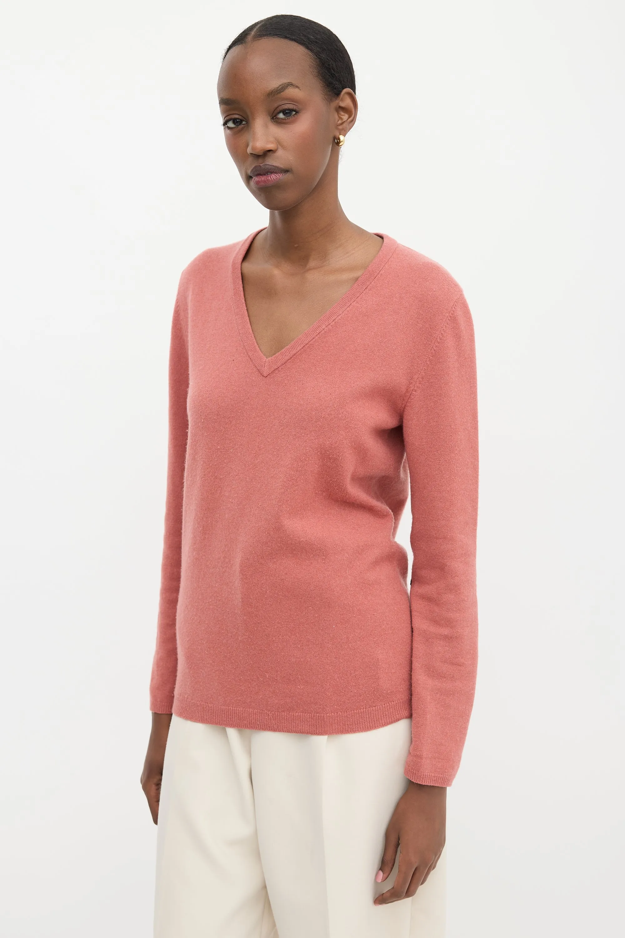 Cashmere V-Neck Sweater sold by VSP Consignment product image thumbnail 3