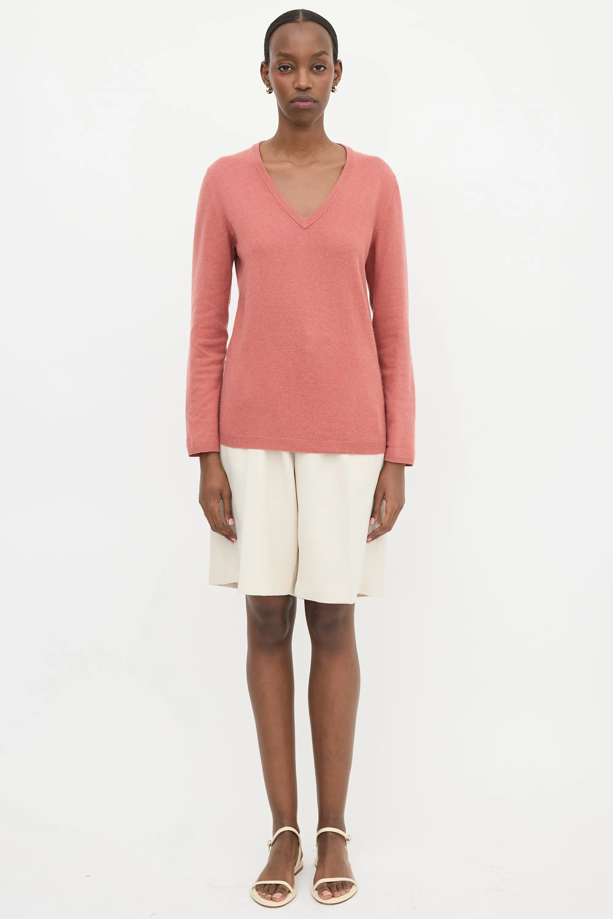 Cashmere V-Neck Sweater sold by VSP Consignment product image thumbnail 2