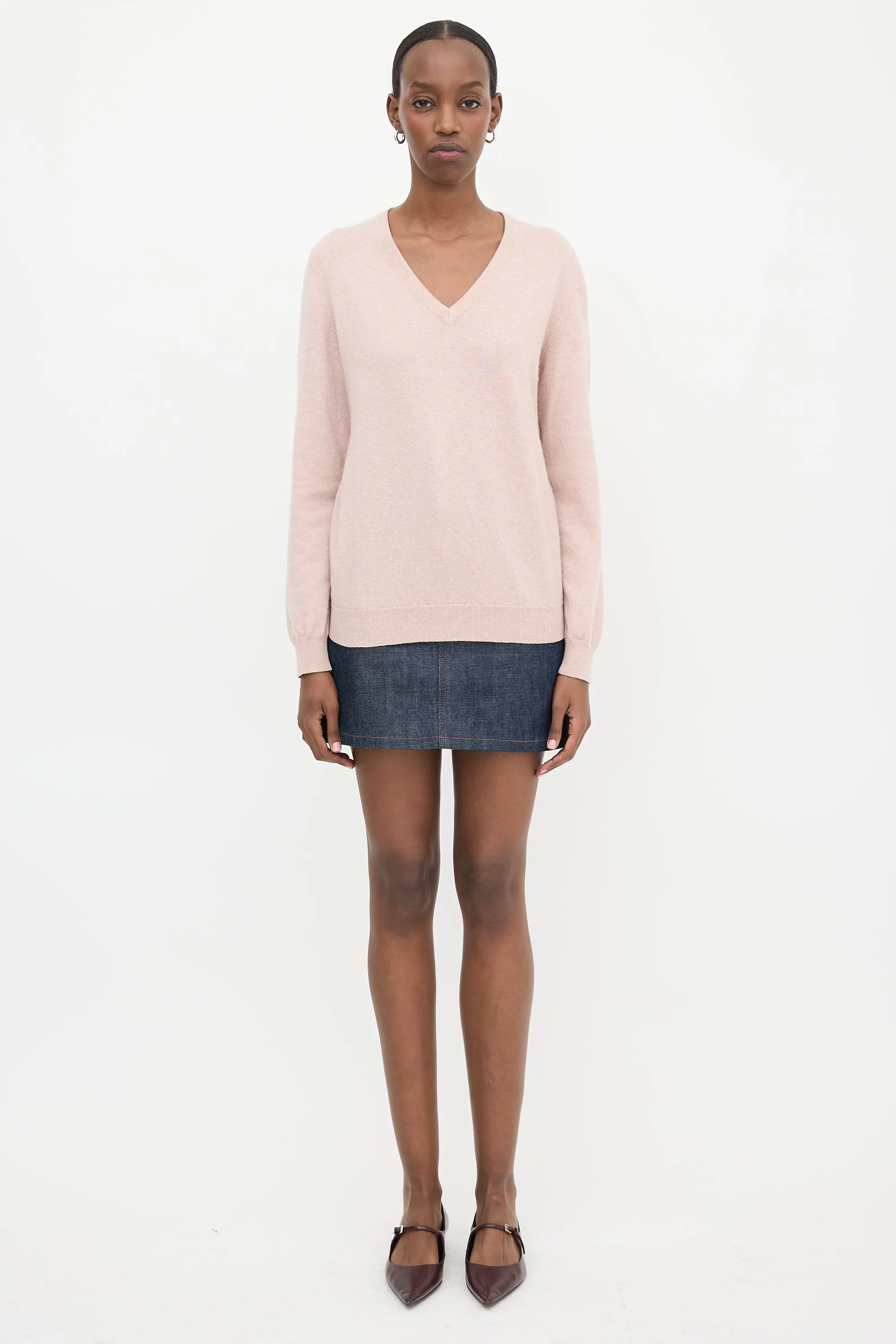 Cashmere V-Neck Sweater sold by VSP Consignment product image thumbnail 2