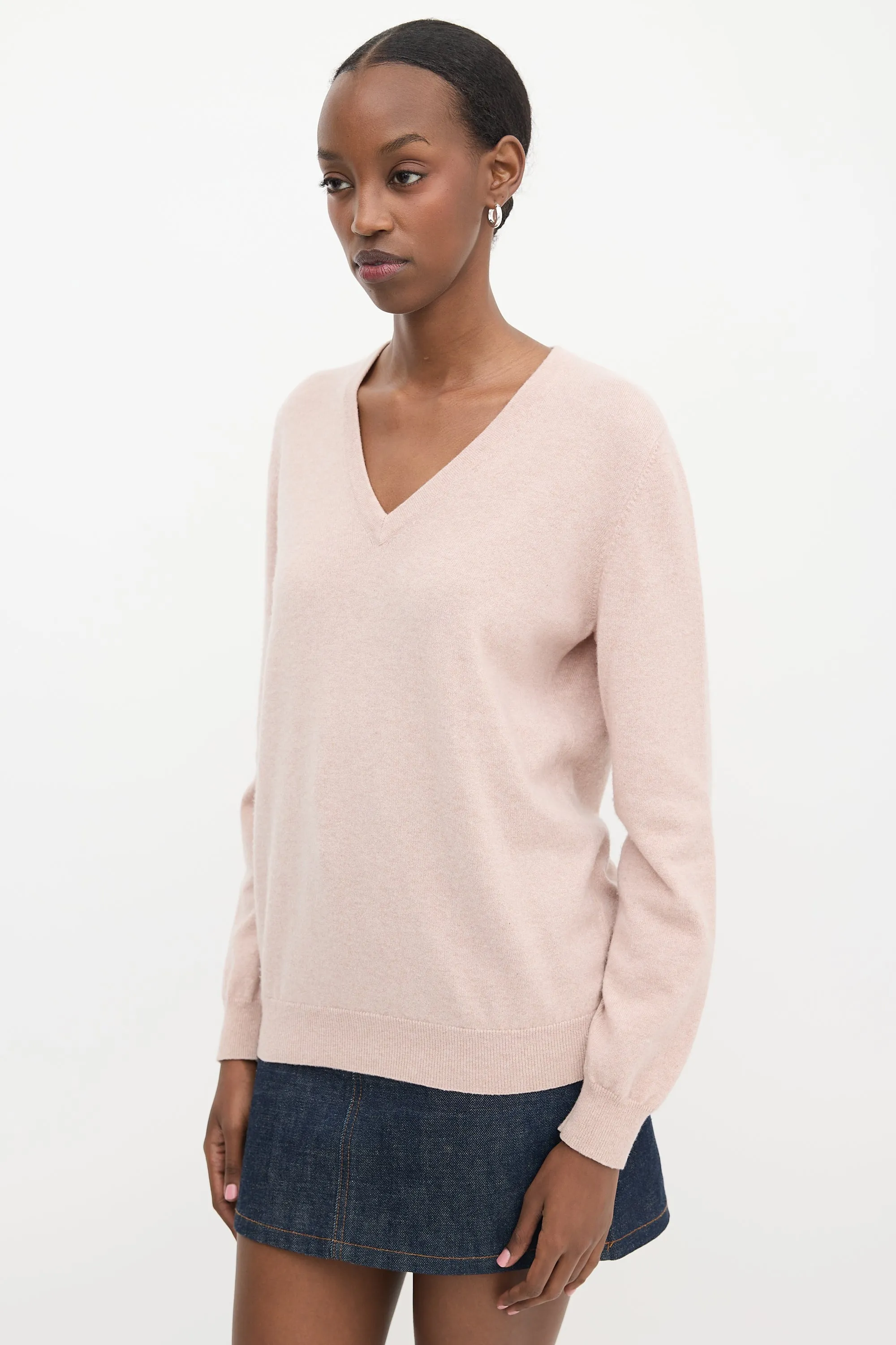 Cashmere V-Neck Sweater sold by VSP Consignment product image thumbnail 3