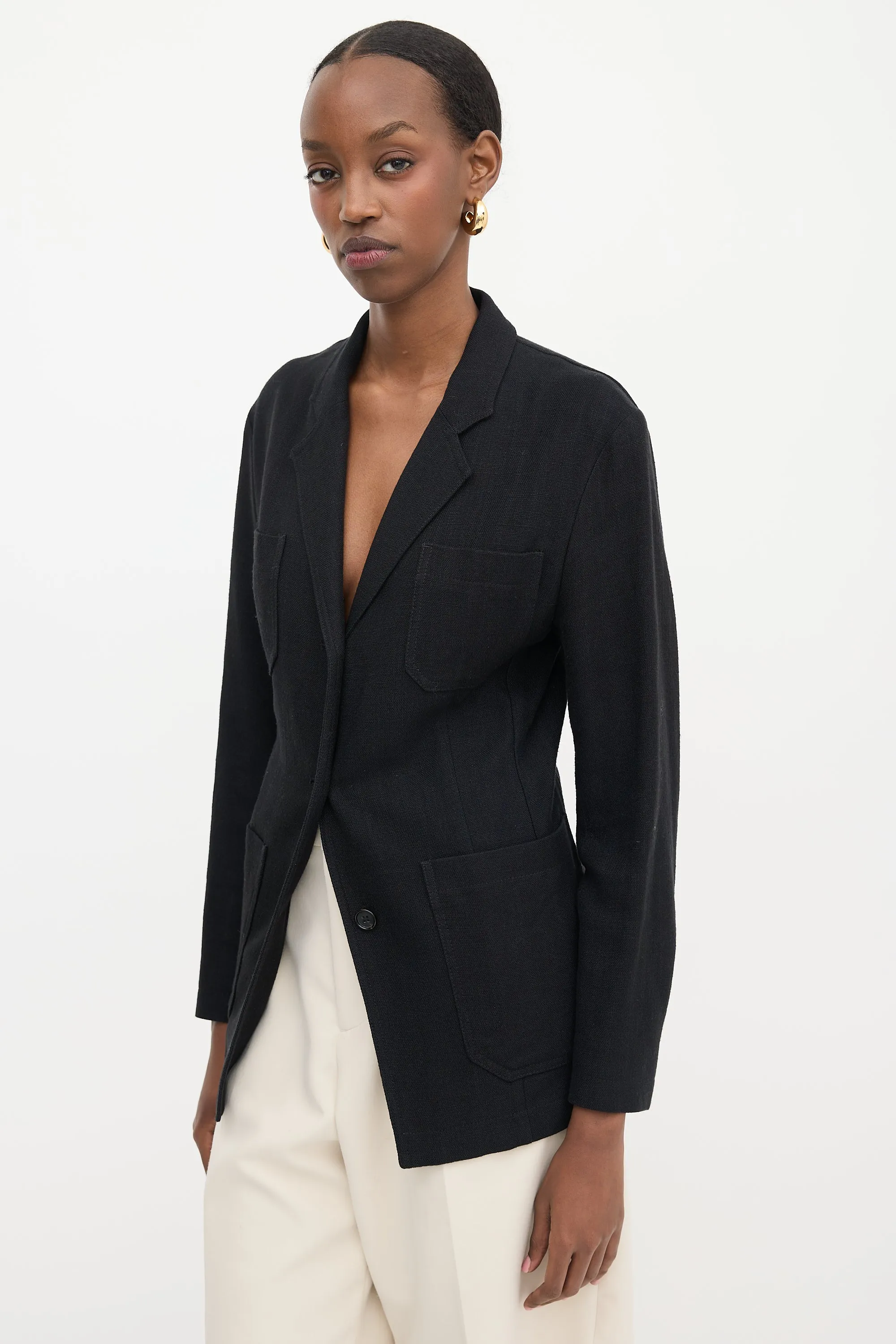 Linen Slim Blazer sold by VSP Consignment product image thumbnail 3