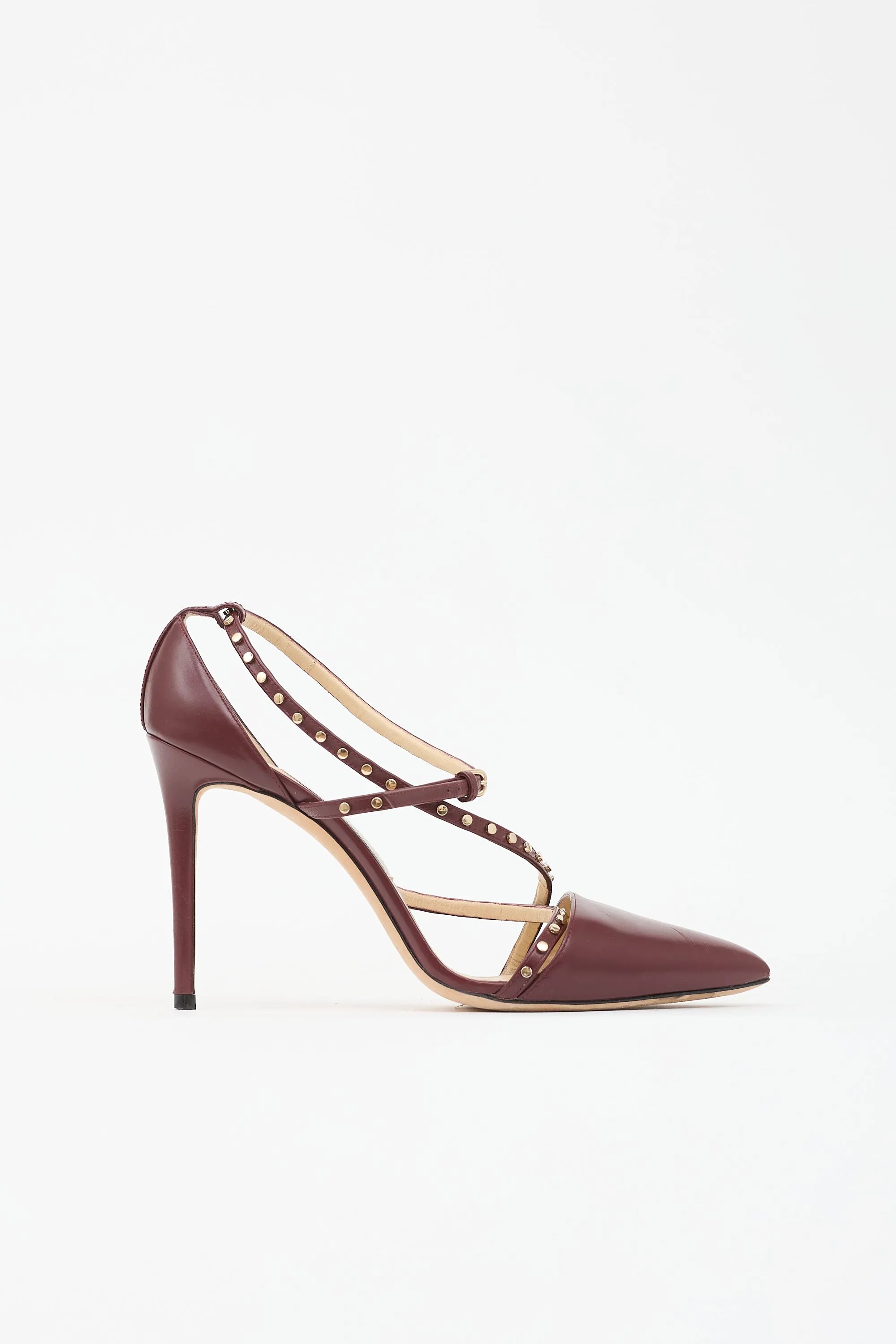 Leather Studded Tiff Heel sold by VSP Consignment