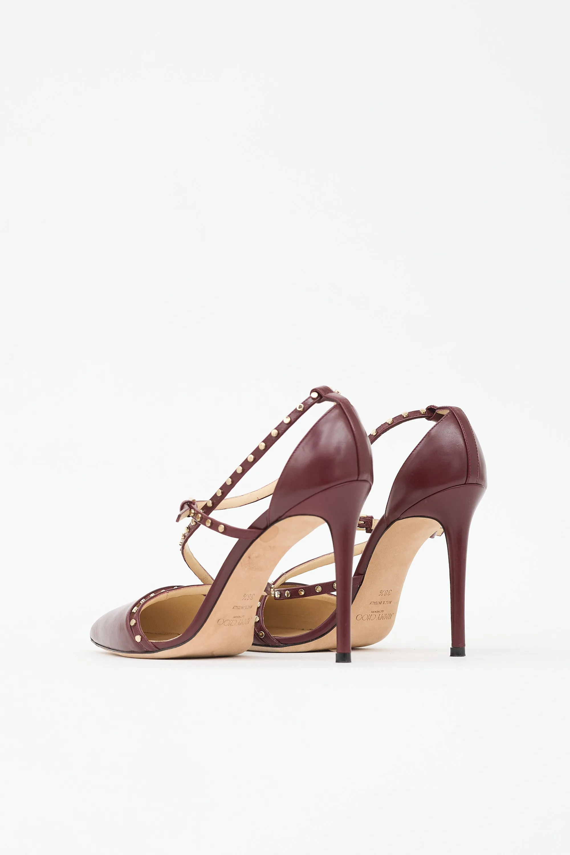 Leather Studded Tiff Heel sold by VSP Consignment product image thumbnail 4