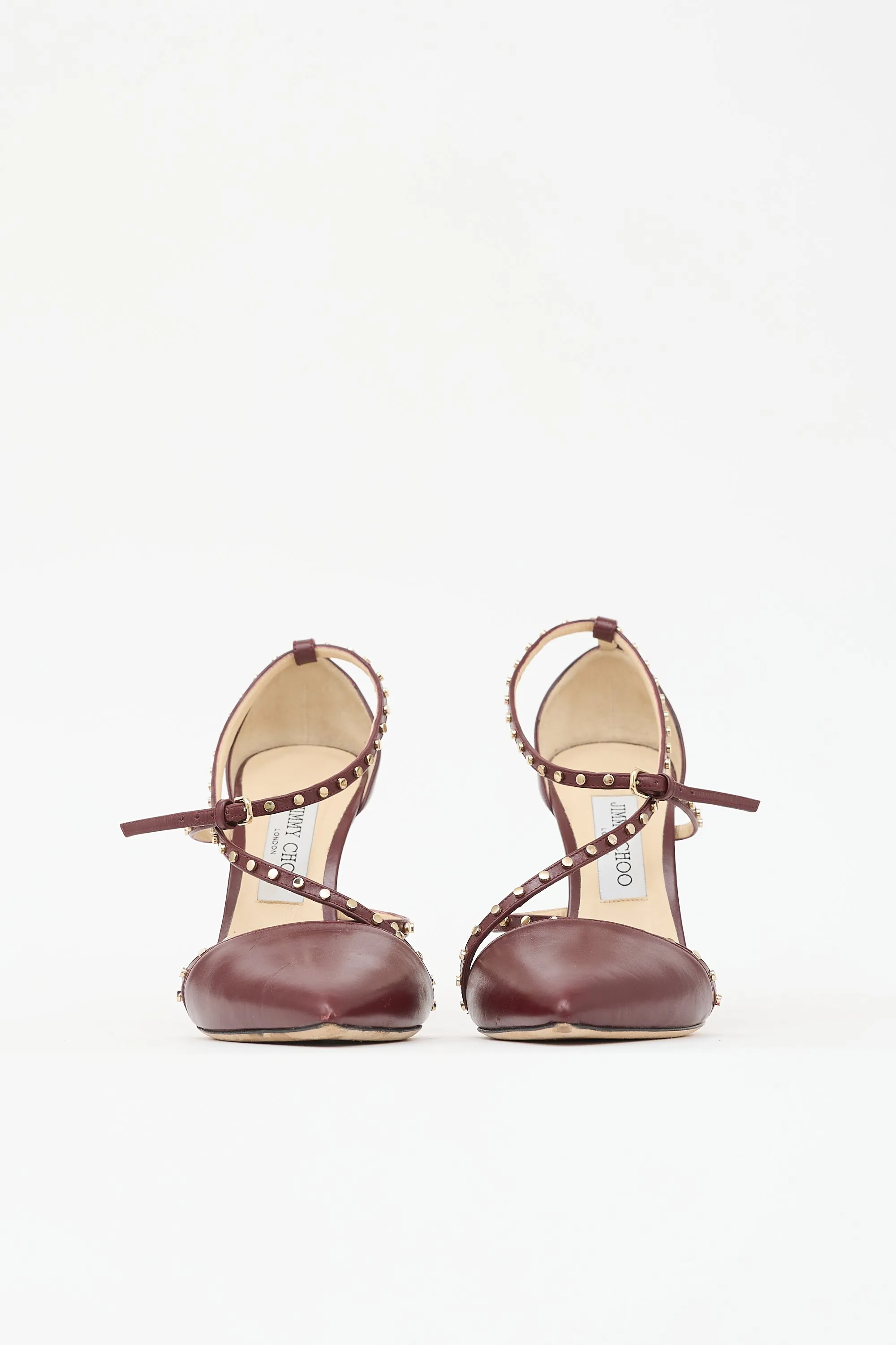 Leather Studded Tiff Heel sold by VSP Consignment product image thumbnail 3