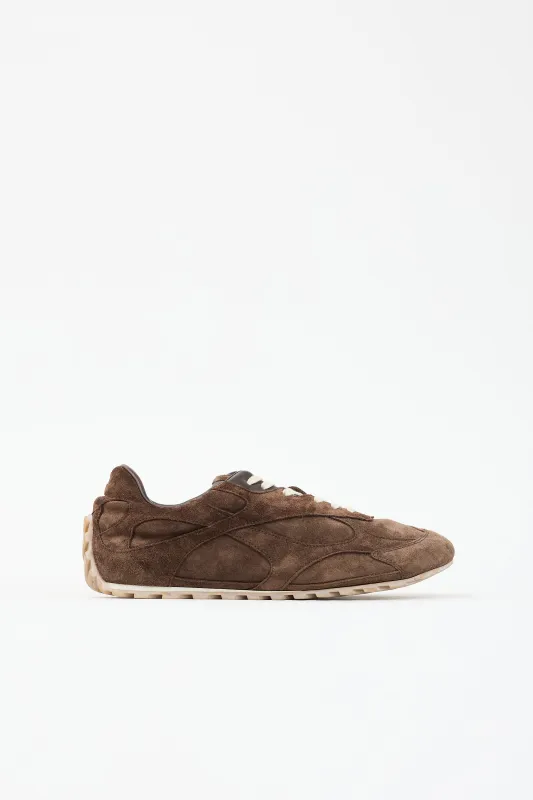 Suede Orbit Flash Sneaker made by Bottega Veneta
