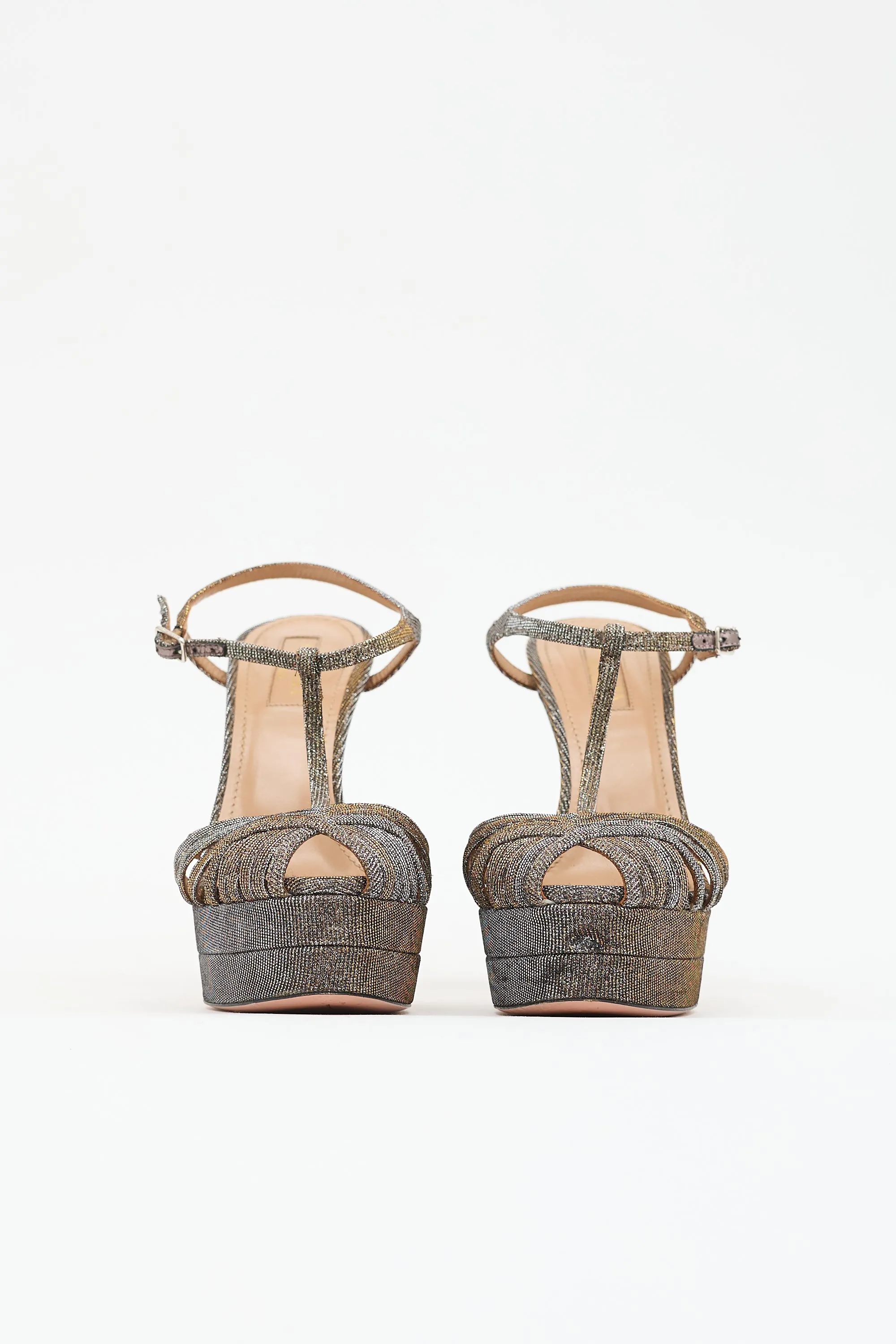 Metallic Platform Sandal sold by VSP Consignment product image thumbnail 3