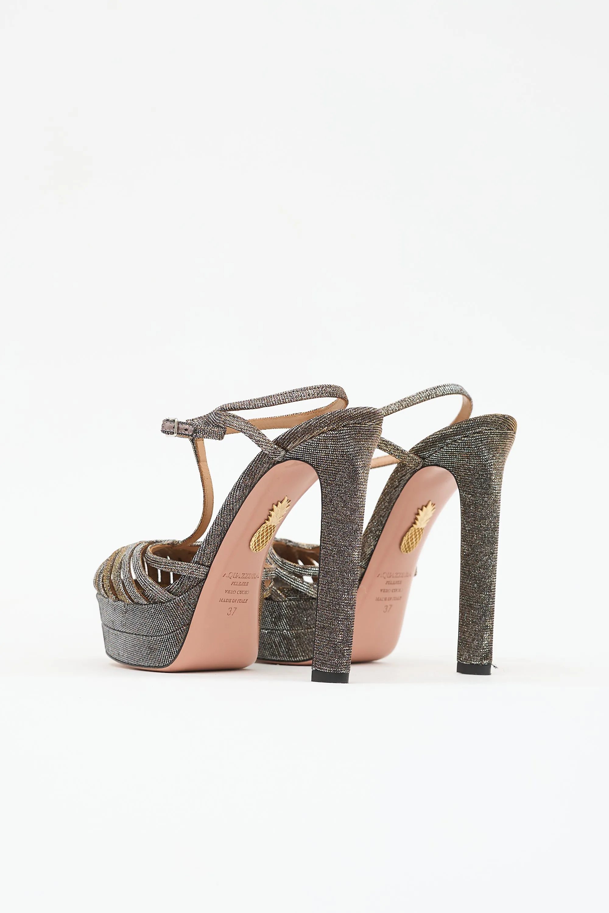 Metallic Platform Sandal sold by VSP Consignment product image thumbnail 4