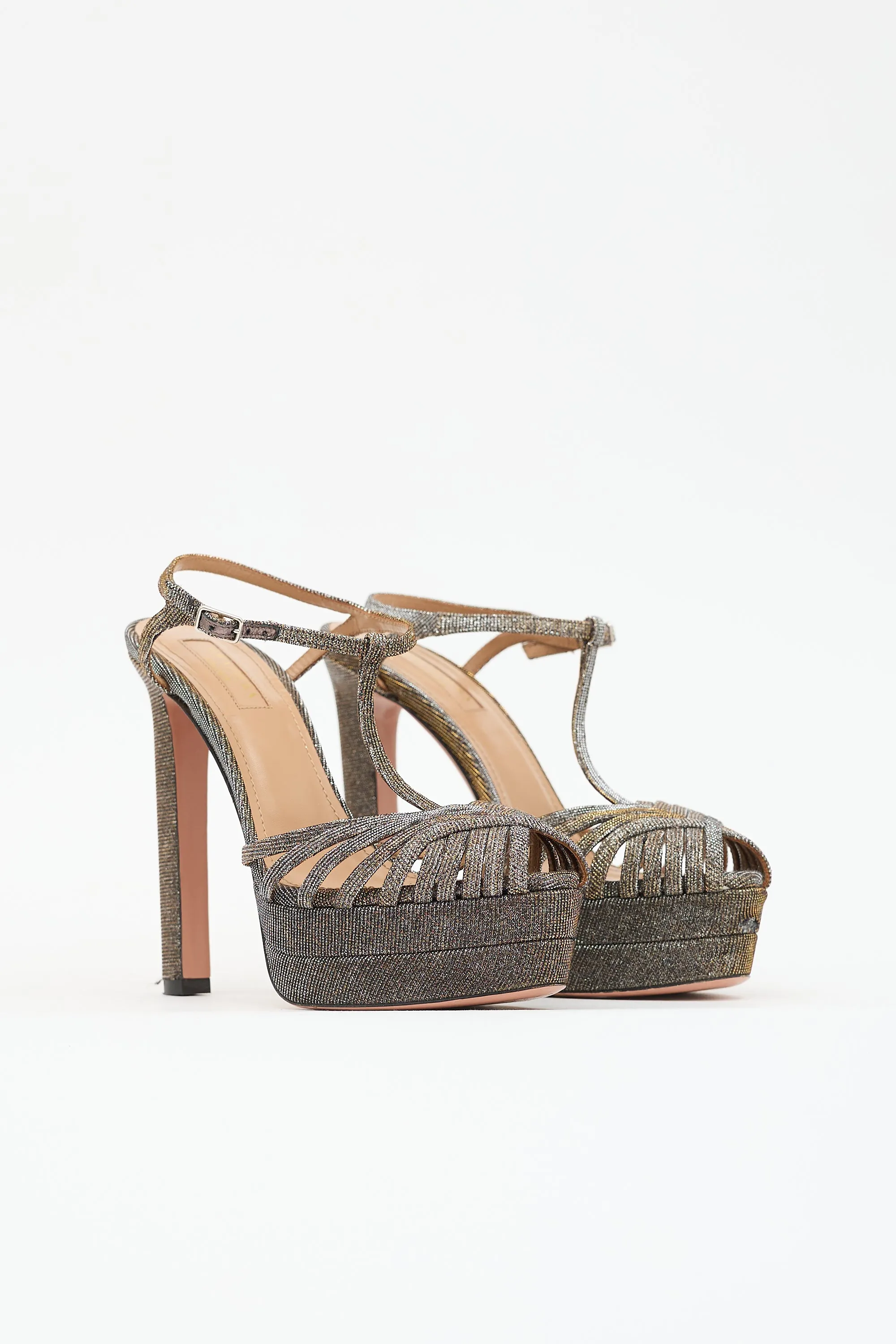 Metallic Platform Sandal sold by VSP Consignment product image thumbnail 2