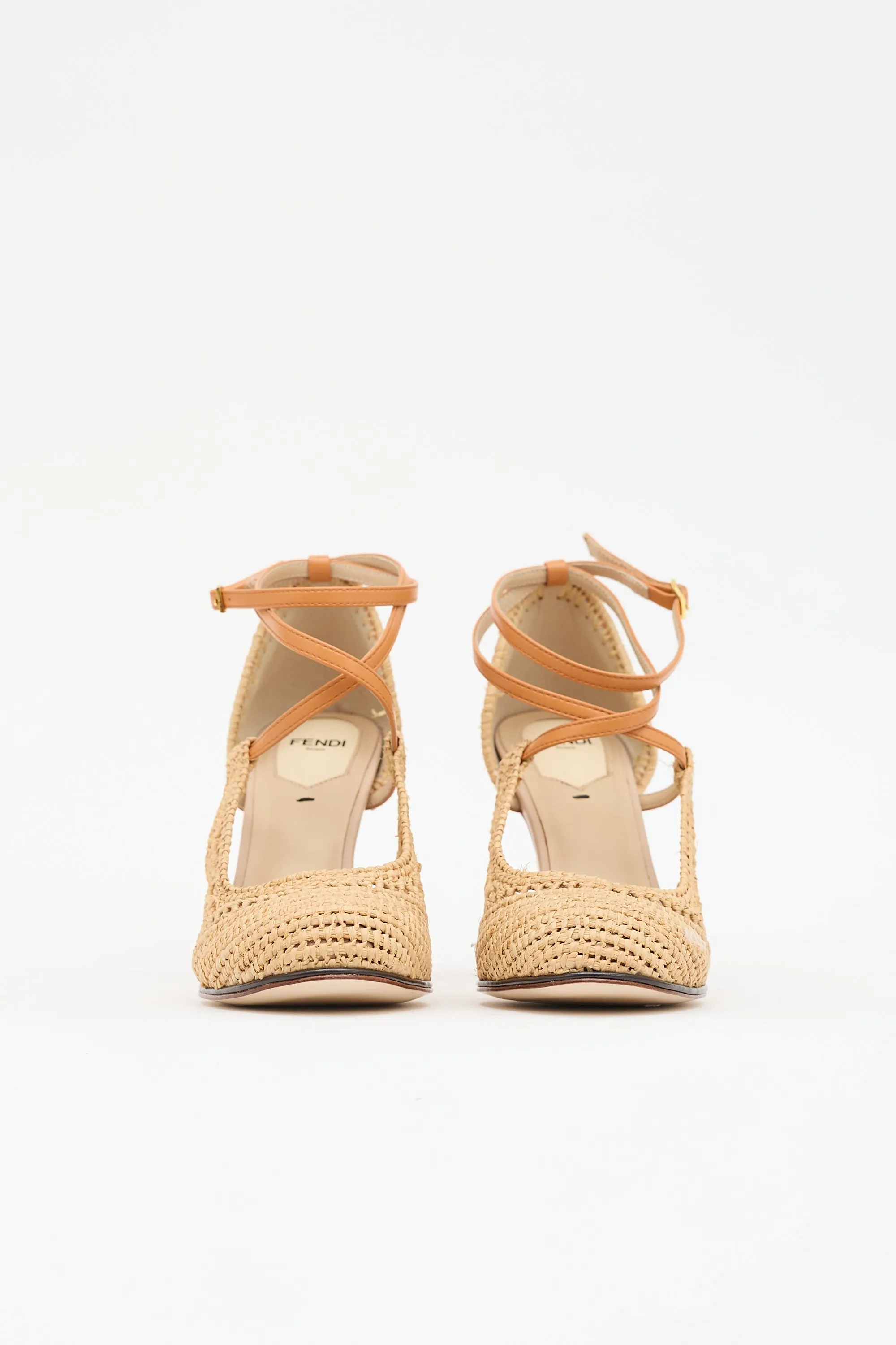 Leather & Crochet Pump sold by VSP Consignment product image thumbnail 3