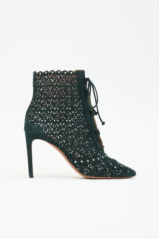 Suede Ankle Boot made by Alaia