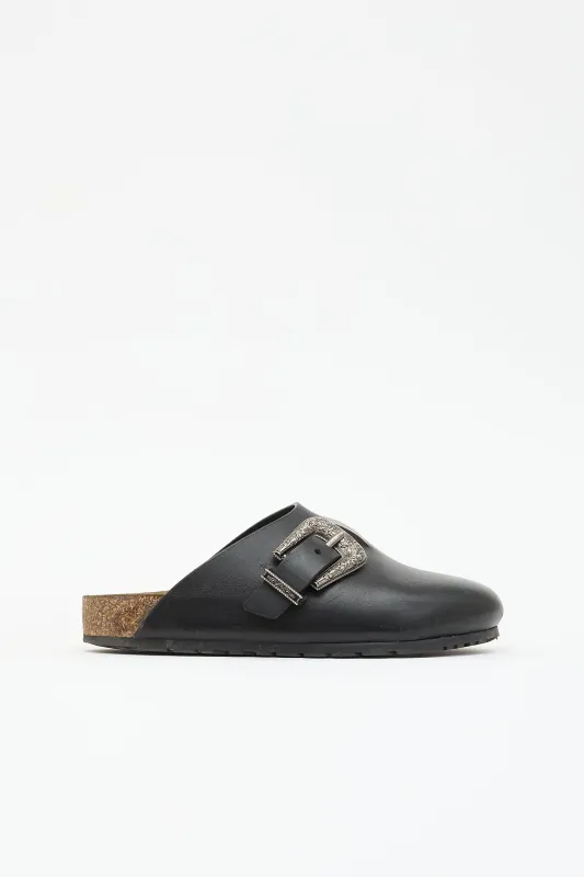 Leather Jimmy Clog Mule made by Yves Saint Laurent