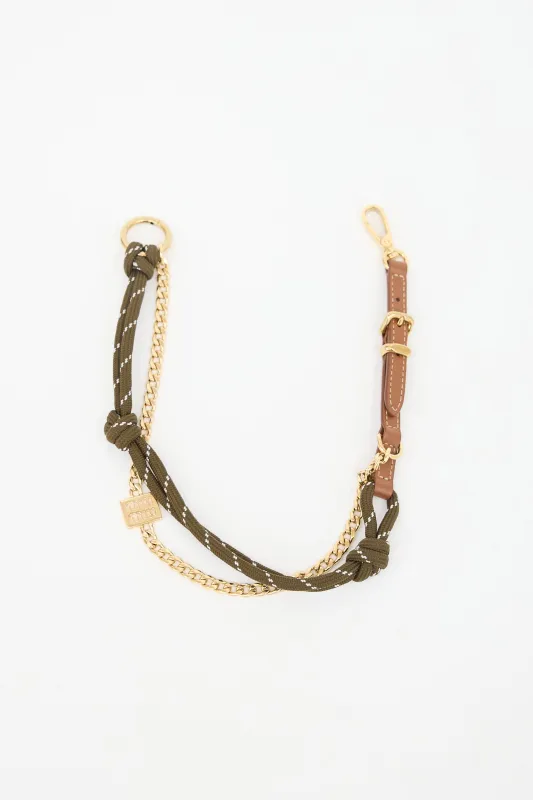Chain & Cord Bag Charm made by Miu Miu