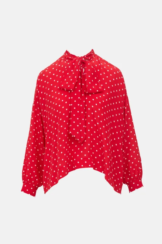 FW 2019 Oversized Silk Blouse made by Balenciaga