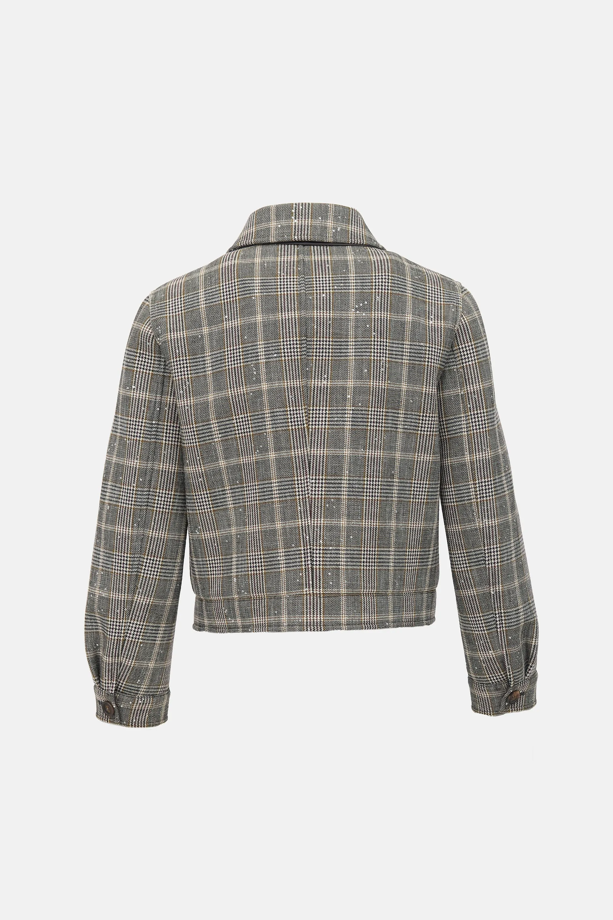 Wool Glen Check Padded Jacket sold by VSP Consignment product image thumbnail 3