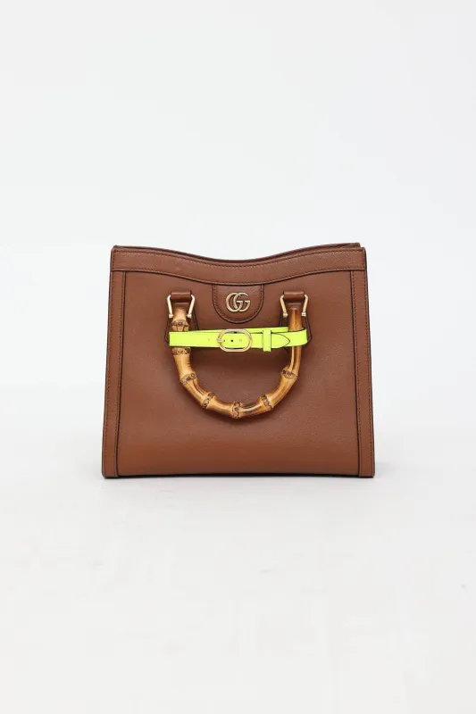 Diana Leather Small Tote Bag made by Gucci