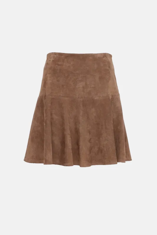 Suede Midi Skirt made by Brunello Cucinelli