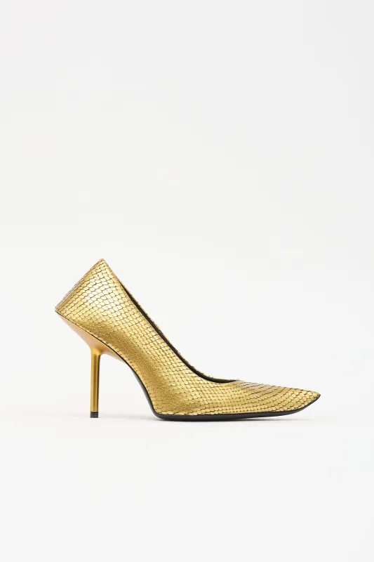Embossed Leather Essex Pump made by Balenciaga