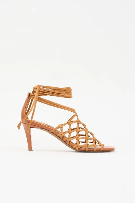 Faux Leather Woven Sandal made by Stella McCartney