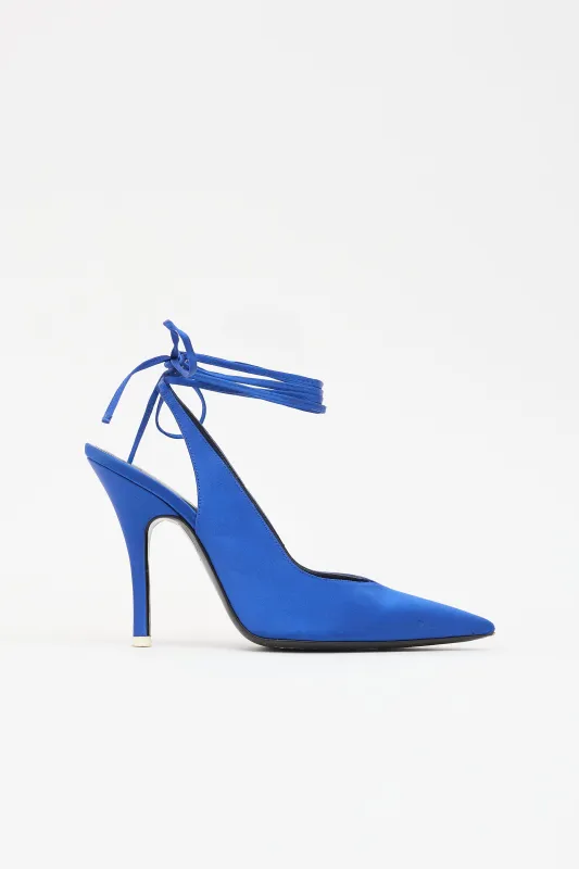 Satin Venus Slingback Pump made by The Attico