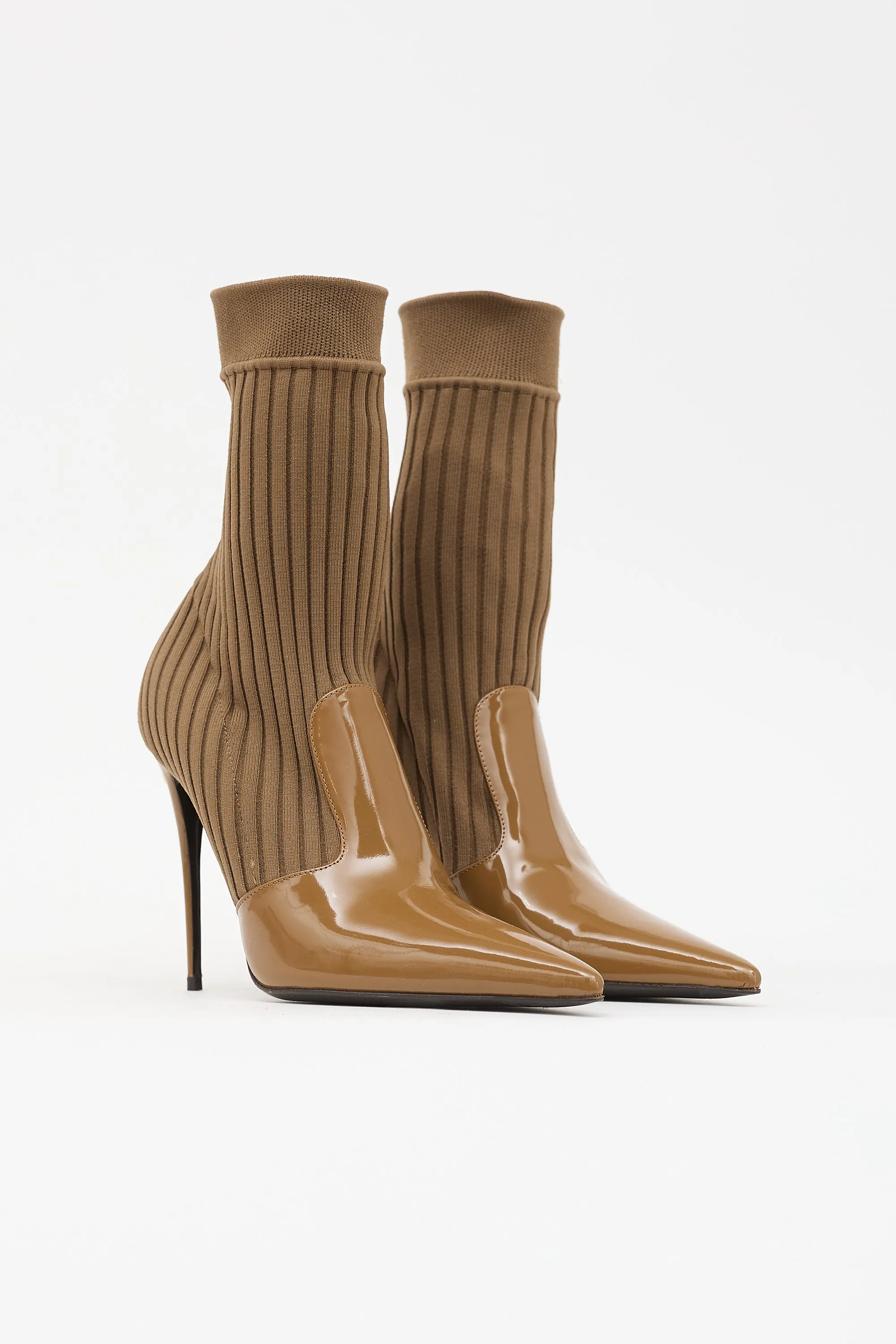 Patent Sock Ankle Boot sold by VSP Consignment product image thumbnail 2