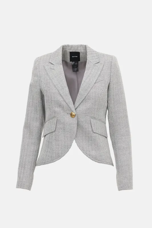 Wool One Button Blazer made by Smythe