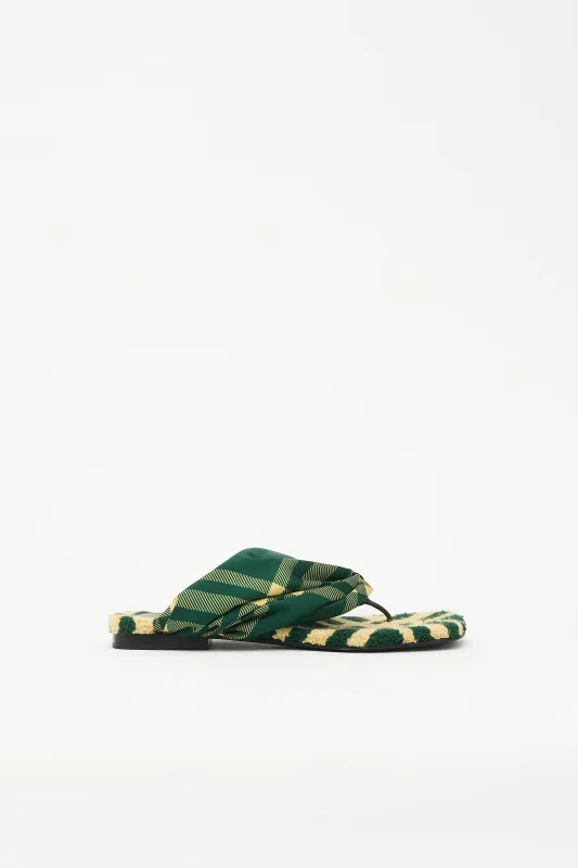 Check Pool Flat Sandal made by Burberry