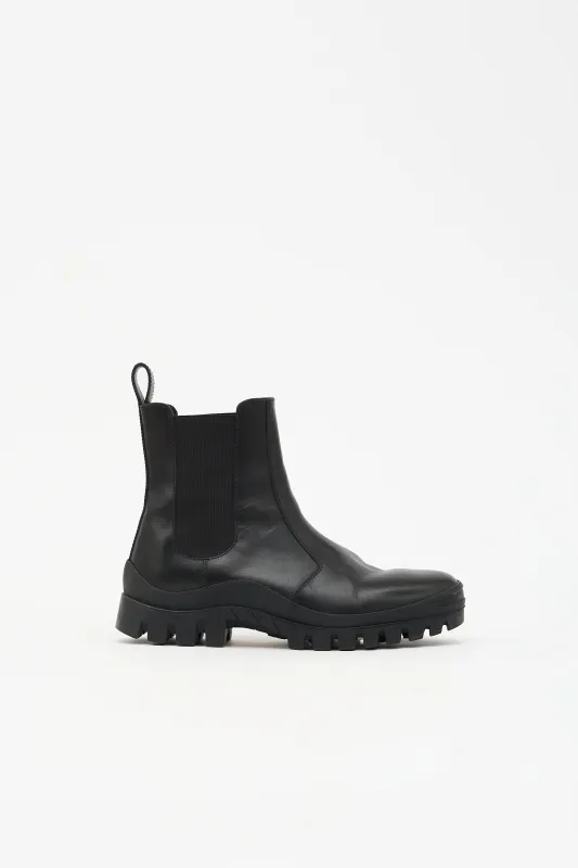 Leather Greta Boot made by The Row