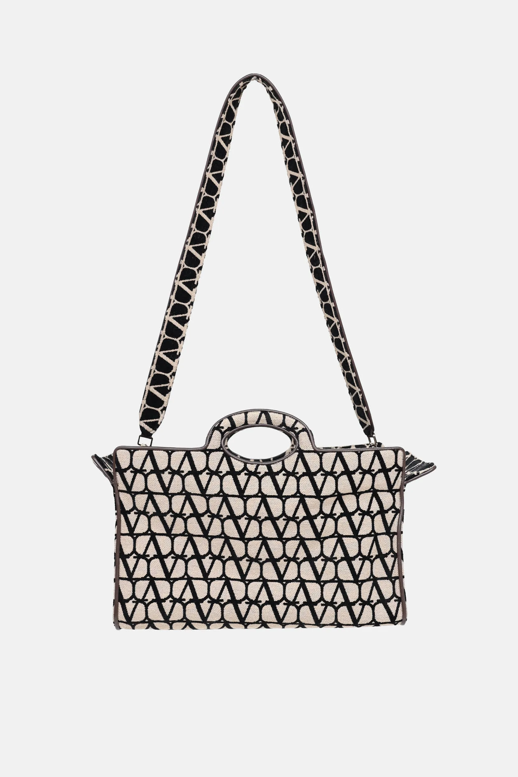 Monogram Jacquard Tote Bag sold by VSP Consignment
