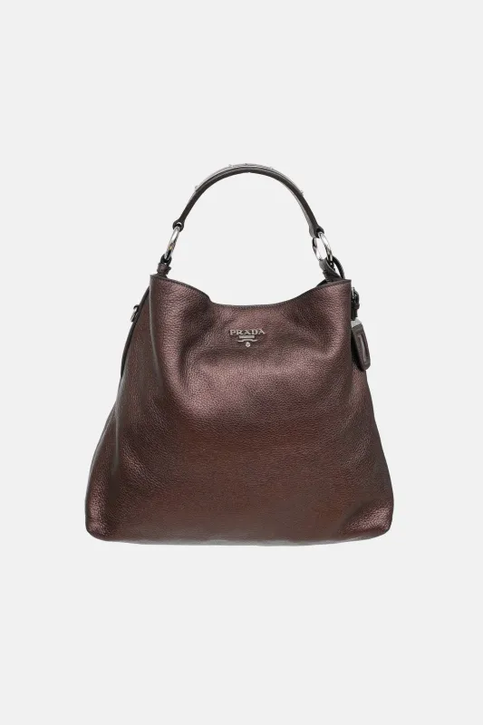 Metallic Vitello Daino Bag made by Prada