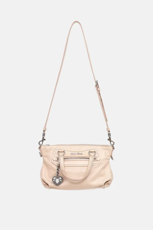 Vitello Lux Heart Charm Bag made by Miu Miu