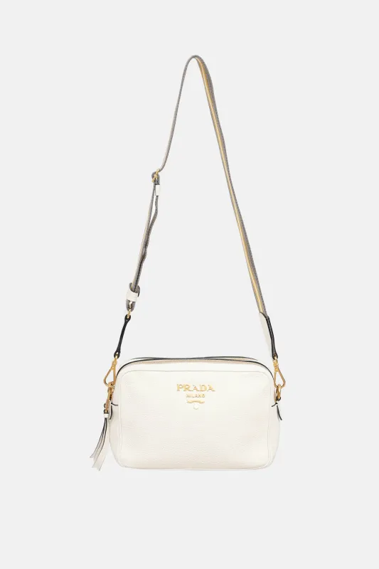 Leather Double Zip Camera Bag made by Prada