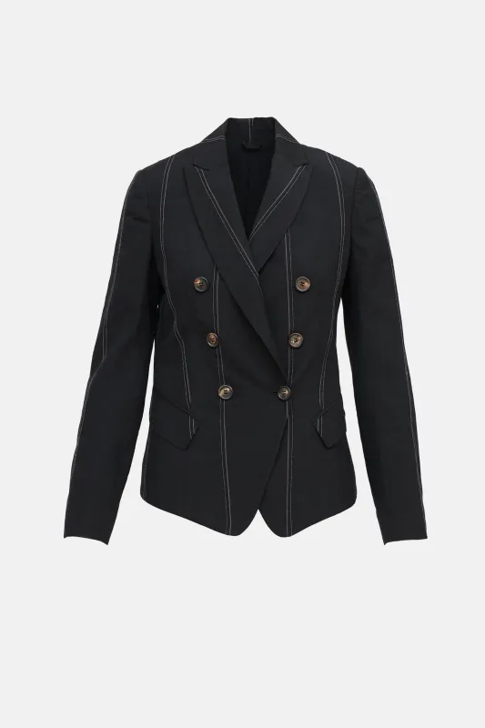 Molli Stripe Blazer made by Brunello Cucinelli