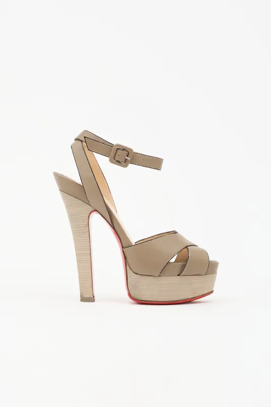 Leather Vivaeva Sandal made by Christian Louboutin