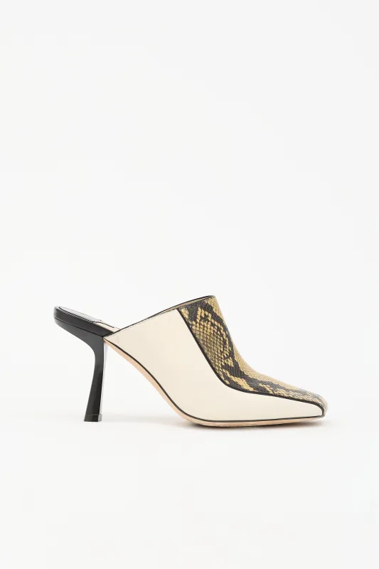 Leather Marcel Mule made by Jimmy Choo