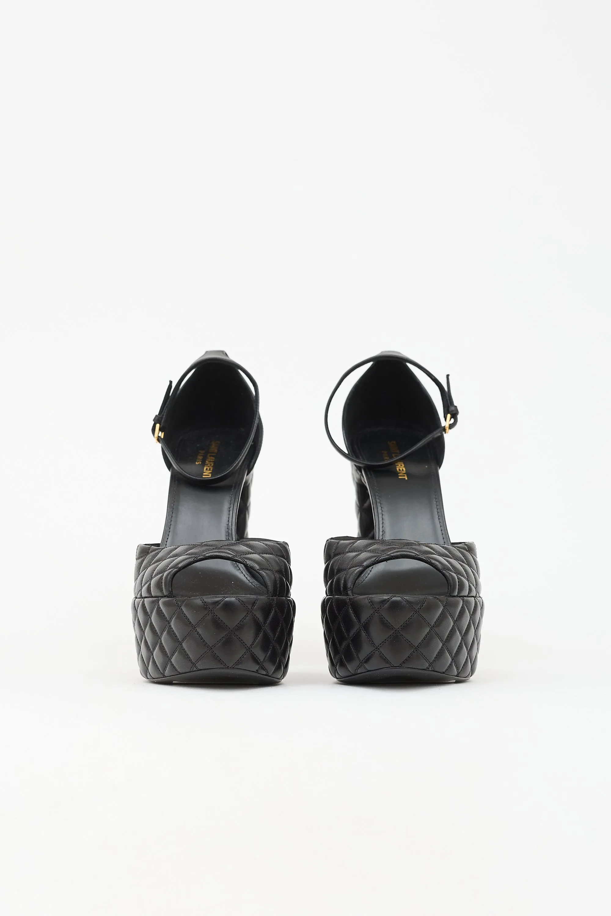 Quilted Leather Jodie Heel sold by VSP Consignment product image thumbnail 3