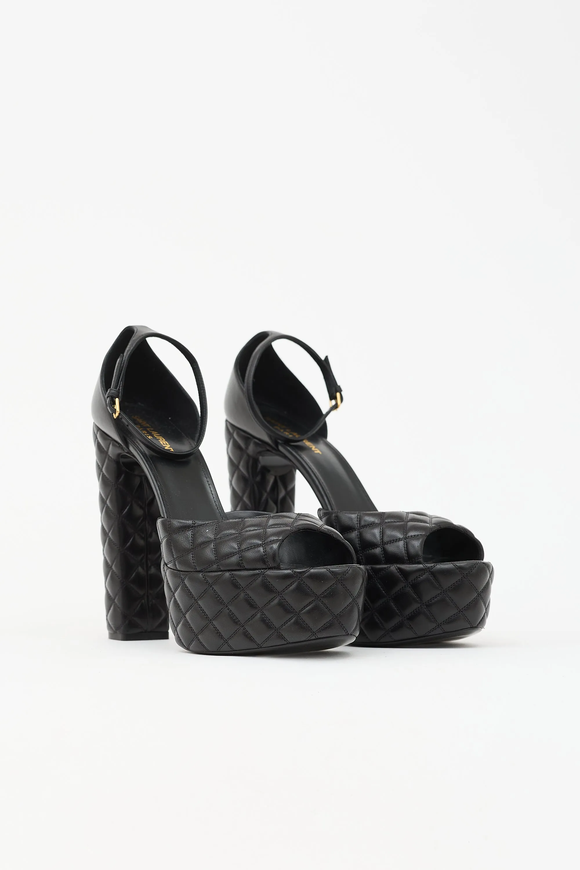 Quilted Leather Jodie Heel sold by VSP Consignment product image thumbnail 2