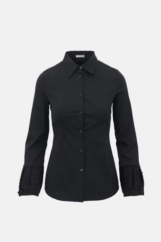 Tailored Layered Cuff Shirt made by Miu Miu